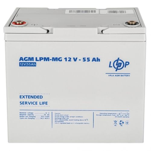 Аккумуляторная батарея  LogicPower  LPM-MG 12 - 55 AH - фото 1