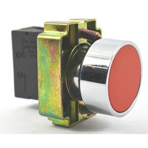 Кнопка ИЭК LAY5-BA42 без подсветки красная 1р (BBT61-BA-K04) - фото 1