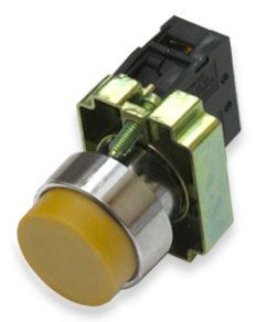 Кнопка ИЭК LAY5-BL51 без подсветки желтая 1з (BBT71-BL-K05) - фото 1