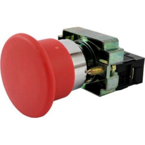 Кнопка ИЭК LAY5-BC41 &quot;Грибок&quot;, без подсветки красная, 1з (BBG70-BC-K04) - фото 1