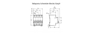 Автоматический выключатель Schneider Electric Easy9 1P 10A хар-ка C 4,5кА EZ9F34110 - фото 2
