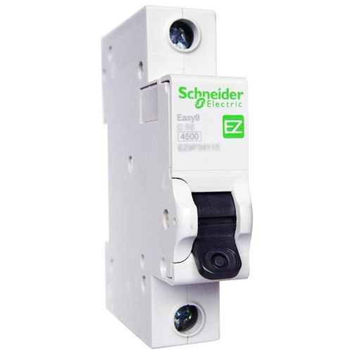 Автоматический выключатель Schneider Electric Easy9 1P 10A хар-ка C 4,5кА EZ9F34110 - фото 1