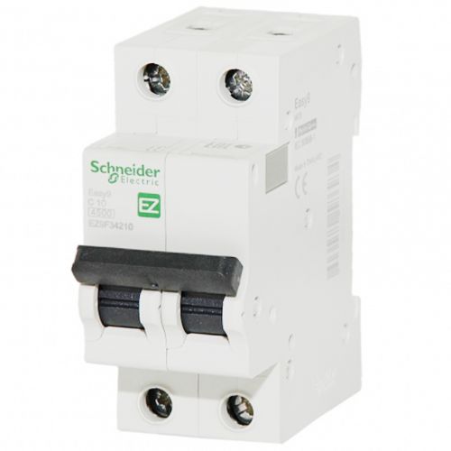 Автоматичний вимикач Schneider Electric Easy9 2P 10A хар-ка C 4,5кА EZ9F34210 - фото 1