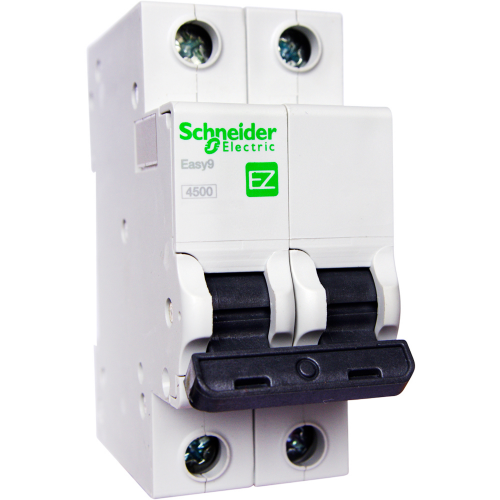 Автоматический выключатель Schneider Electric Easy9 2P 6A хар-ка B 4,5кА EZ9F14206 - фото 1