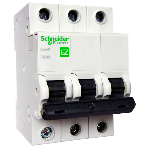 Автоматический выключатель Schneider Electric Easy9 3P 6A хар-ка C 4,5кА EZ9F34306 - фото 1