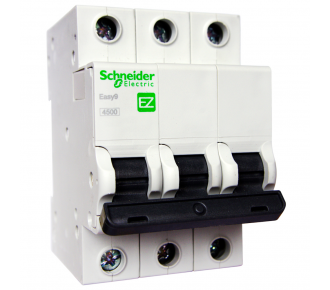 Автоматический выключатель Schneider Electric Easy9 3P 16A хар-ка C 4,5кА EZ9F34316