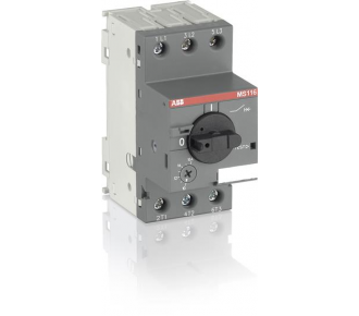 Автоматичний вимикач захисту двигуна ABB MS116-6,3 50kA (1SAM250000R1009)