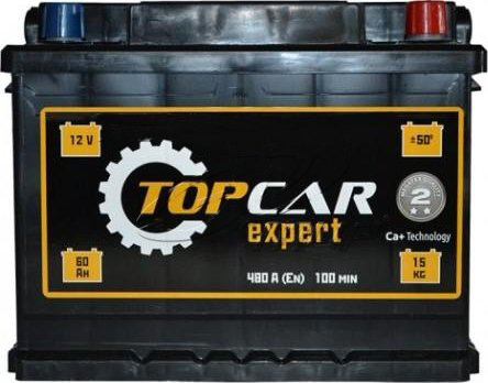 Аккумуляторная батарея TOP CAR Expert 6СТ-60Ah R+ 480A (EN) - фото 1