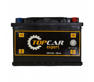 Аккумуляторная батарея TOP CAR Expert 6СТ-75Ah R+ 540A (EN)