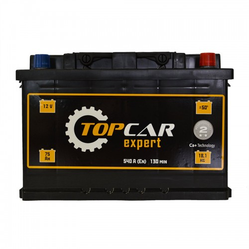 Аккумуляторная батарея TOP CAR Expert 6СТ-75Ah R+ 540A (EN) - фото 1