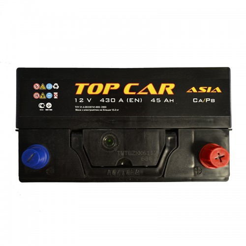 Аккумуляторная батарея TOP CAR Asia 6СТ-45Ah JR+ 360A (EN) - фото 2