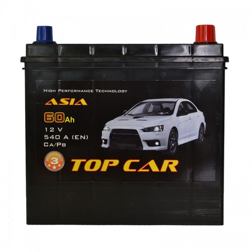 Аккумуляторная батарея TOP CAR Asia 6СТ-60Ah JR+ 540A (EN) - фото 1