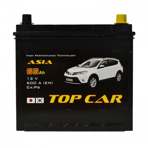 Аккумуляторная батарея TOP CAR Asia 6СТ-65Ah JR+ 600A (EN) - фото 1