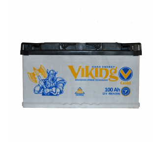 Аккумуляторная батарея Viking Gold 6СТ-100Ah R+ 950A (EN)