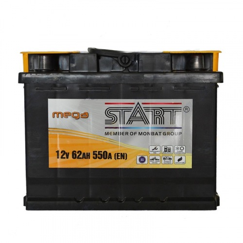 Аккумуляторная батарея Start Mega 6СТ-62Ah L+ 550A (EN) - фото 1