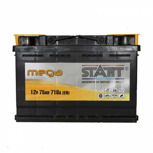 Аккумуляторная батарея Start Mega 6СТ-75Ah R+ 710A (EN) (низкобазовый) - фото 1
