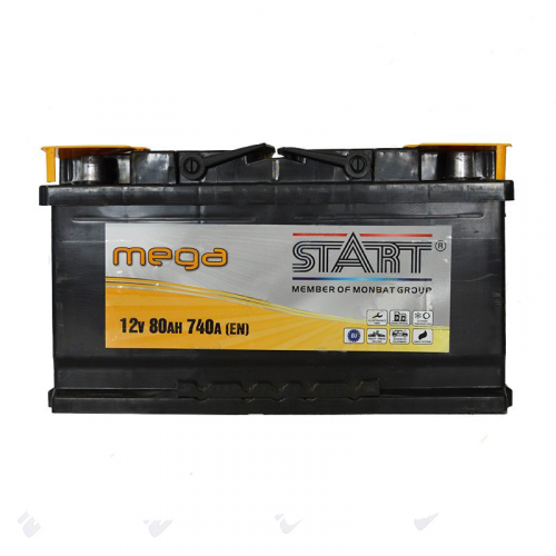 Аккумуляторная батарея Start Mega 6СТ-80Ah R+ 740A (EN) (низкобазовый) - фото 1