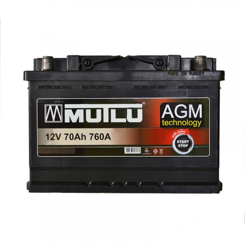 Аккумуляторная батарея Mutlu AGM Start-Stop 6СТ-70Ah R+ 760A (EN) - фото 1