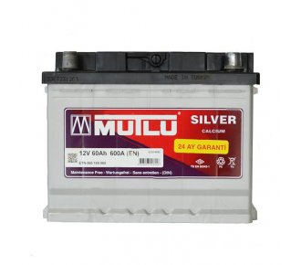 Аккумуляторная батарея Mutlu Silver Calcium 6СТ-60Ah R+ 600A (EN)