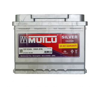 Аккумуляторная батарея Mutlu Silver Calcium 6СТ-63Ah R+ 550A (EN)