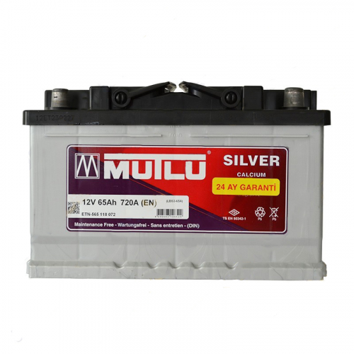 Аккумуляторная батарея Mutlu Silver Calcium 6СТ-65Ah R+ 720A (EN) - фото 1
