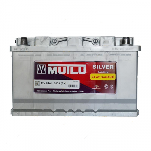 Аккумуляторная батарея Mutlu Silver Calcium 6СТ-84Ah R+ 800A (EN) - фото 1