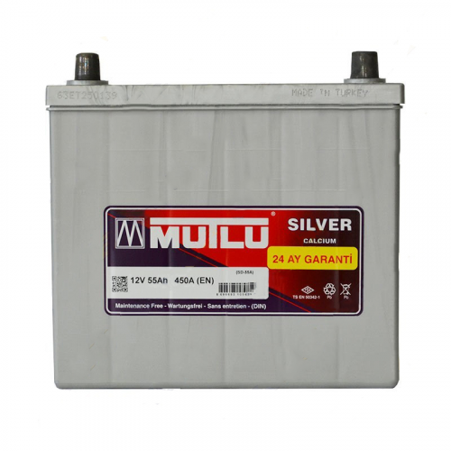 Аккумуляторная батарея Mutlu Silver Calcium 6СТ-55Ah JL+ 450A (EN) GEELY - фото 1