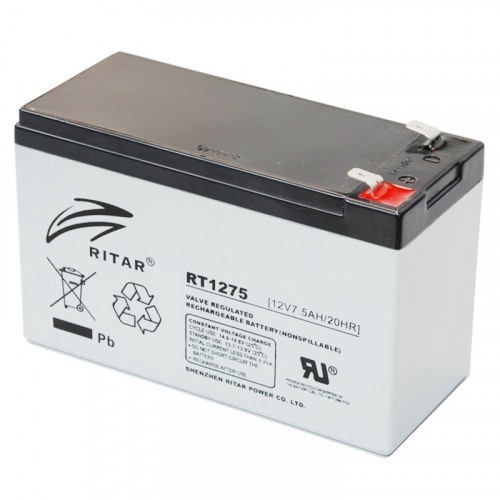 Аккумуляторная батарея RITAR RT1275 12V 7.5Ah (4231) - фото 1
