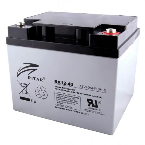 Аккумуляторная батарея RITAR RA12-40 12V 40.0Ah (6239) - фото 1