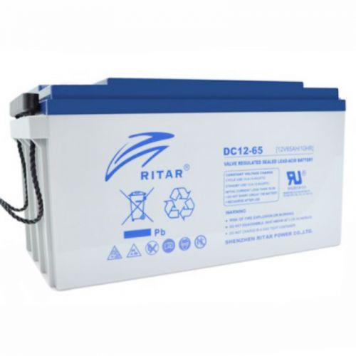 Аккумуляторная батарея RITAR DC12-65 12V 65Ah (7605) - фото 1