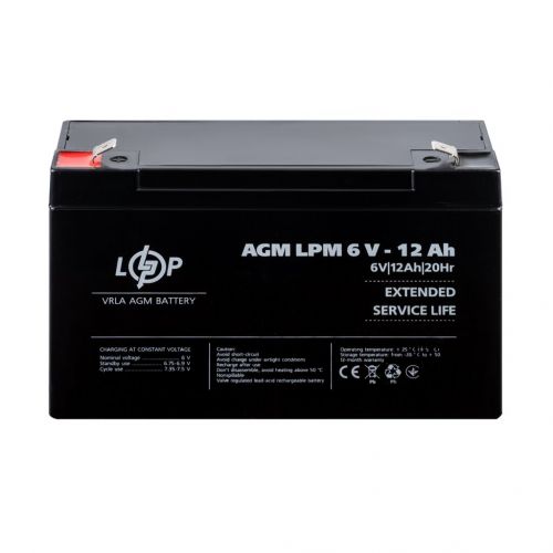 Аккумуляторная батарея LogicPower LPM 6-12Ah - фото 2