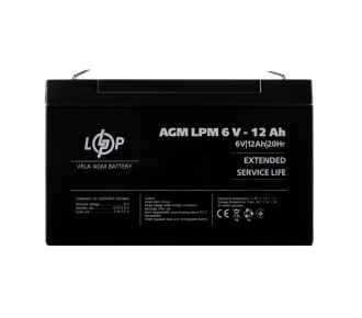 Акумуляторна батарея LogicPower LPM 6-12Ah