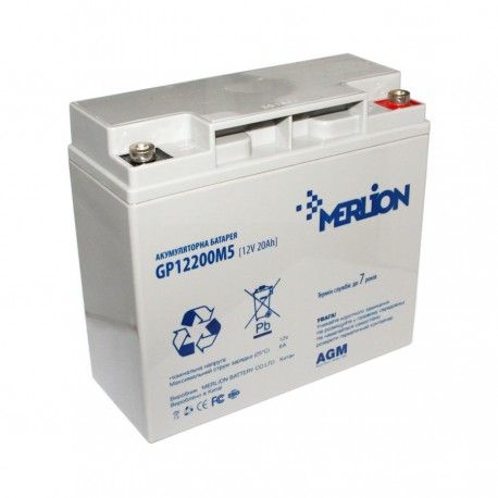 Аккумуляторная батарея MERLION AGM GP1220M5 12 V 20 Ah (6014) - фото 1