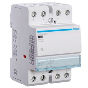 Контактор бесшумный - силовое реле Hager ESD-463S 24V/63A 4Н.О - фото 1