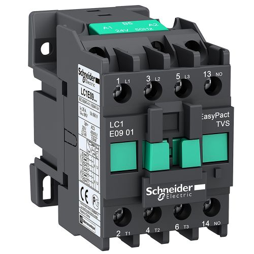 Контактор Schneider Electric EasyPact 3Р Е 1NO 9А АС3 220 V LC1E0910M5 - фото 1