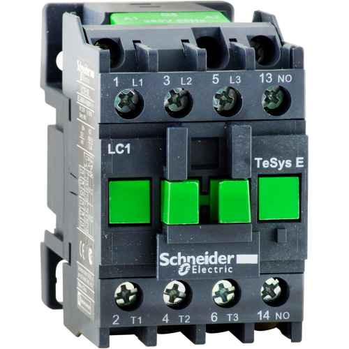 Контактор Schneider Electric EasyPact 3Р Е 1NO 12А АС3 220 V LC1E1210M5 - фото 1