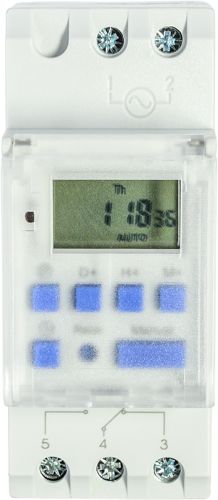 Таймер недельный электронный АсКо THC15-TC (прозрачная крышка) (A0090040004) - фото 1