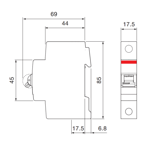 Автоматичний вимикач ABB SH201-C20 2CDS211001R0204 - фото 4