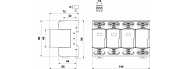 Комбинированный грозовой разрядник УЗИП SALTEK FLP-B+C MAXI VS/3+1 - фото 2