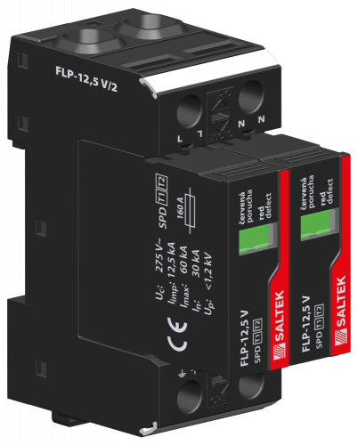 Обмежувач перенапруги УЗИП SALTEK FLP-12,5 V / 2 - фото 1