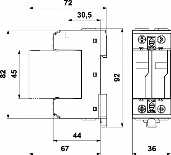 Обмежувач перенапруги УЗИП SALTEK SLP-275 V / 1 + 1 - фото 2