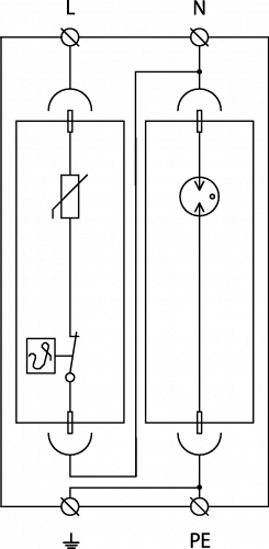 Обмежувач перенапруги УЗИП SALTEK SLP-275 V / 1 + 1 - фото 3