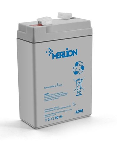 Аккумуляторная батарея MERLION GP645 6V 4.5Ah (1951) - фото 1