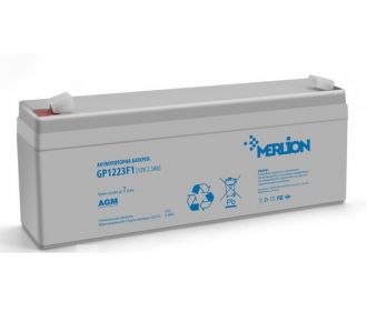 Аккумуляторная батарея MERLION AGM GP1223F1 12 V 2,3Ah (6006)