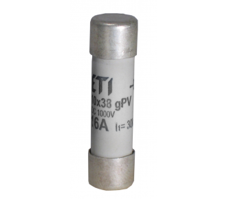 Запобіжник циліндричний ETI CH10x38 gPV 12A / 1000V DC (2625077)