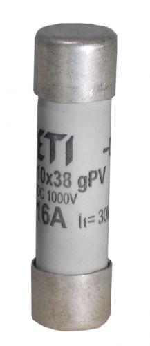 Запобіжник циліндричний ETI CH10x38 gPV 20A / 1000V DC (2625085) - фото 1