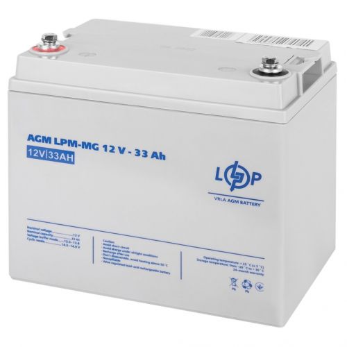 Аккумуляторная батарея  LogicPower AGM LPM-MG 12 - 33 AH - фото 2