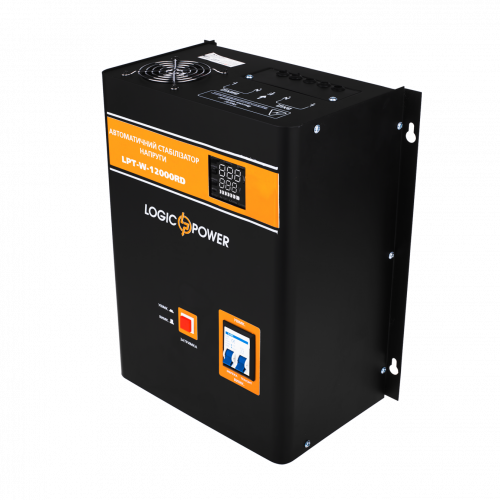 Стабілізатор напруги LogicPower LPT-W-12000RD Black - фото 2