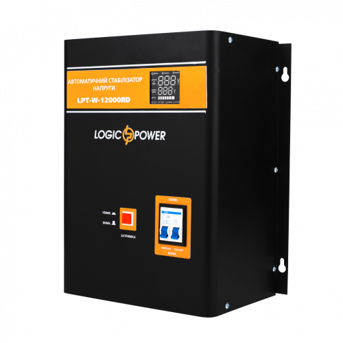 Стабилизатор напряжения LogicPower LPT-W-12000RD Black - фото 1