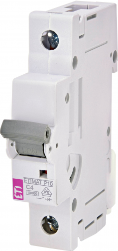 Автоматический выключатель ETI ETIMAT P10 1p C4 (270401101) - фото 1